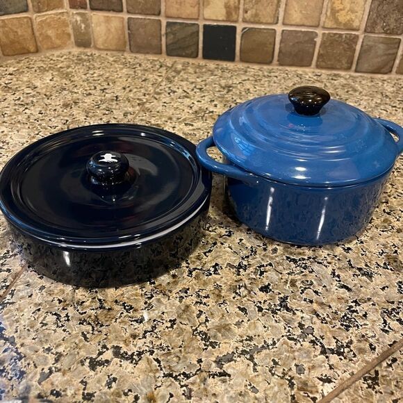 Don Julio Serving Dish Creative Co-op Blue Baking Dish - Picture 14 of 16